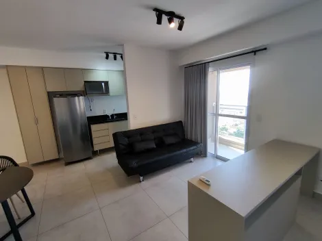 Apartamento Studio Mobiliado Andar Alto Face Sombra com dormitório suíte conjugado sala, ar condicionado, wc suíte